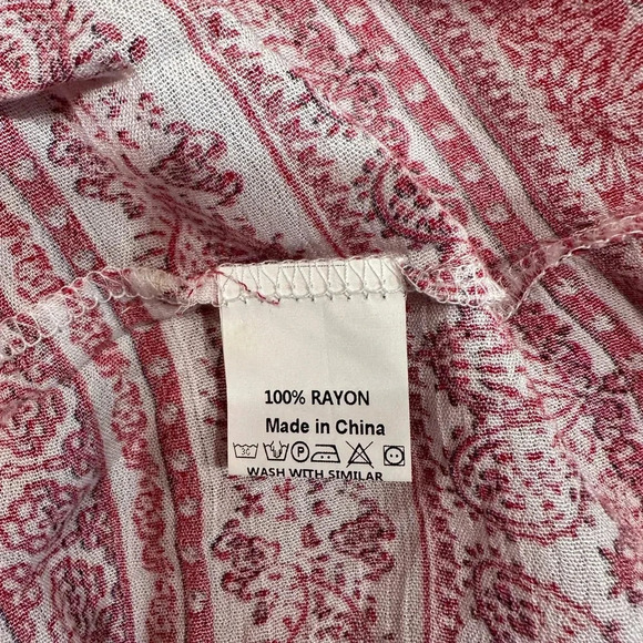 KIDS FORM ~ Women’s lightweight sheer bell sleeved keyhole back dress size XL - Picture 6 of 8